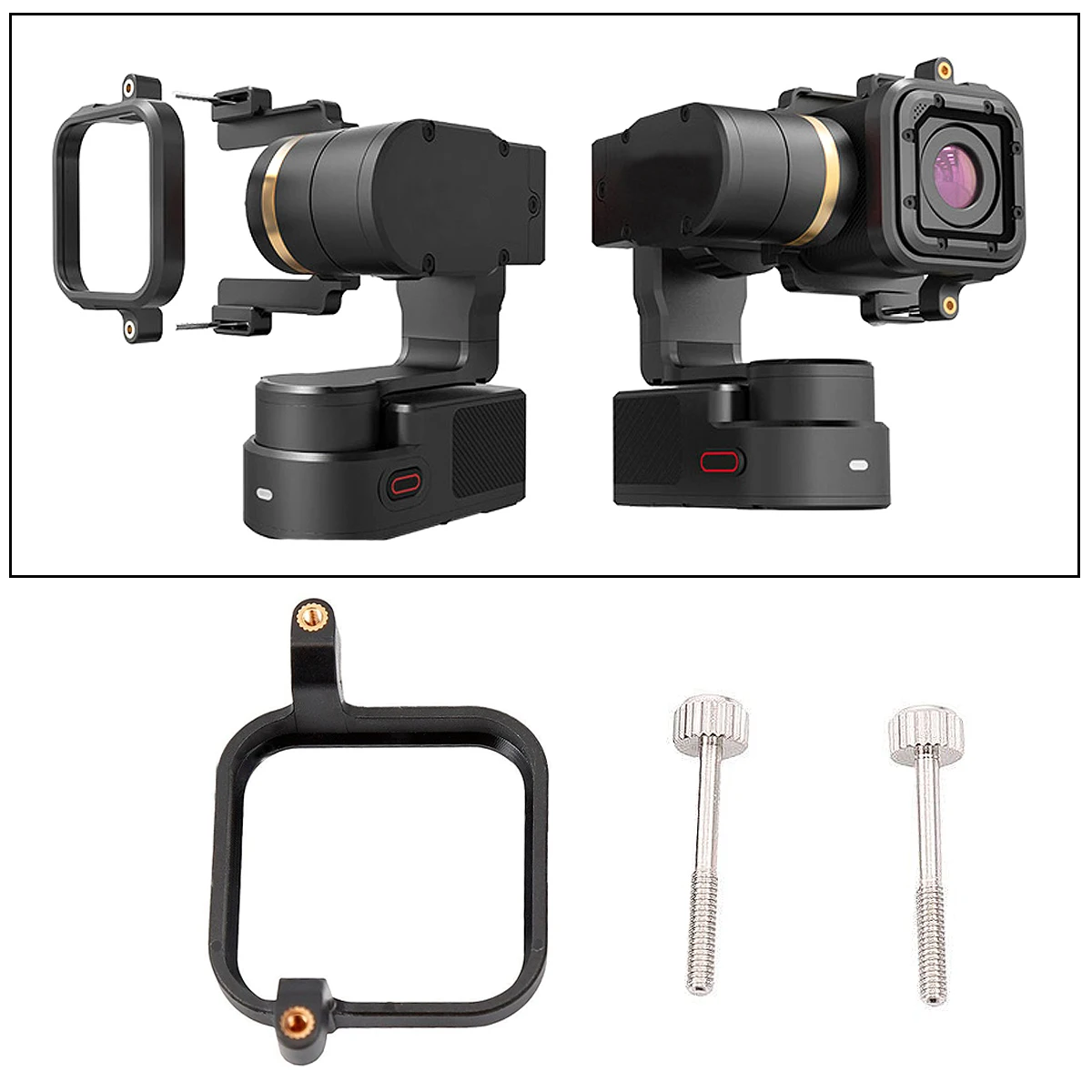 Новый зажим Монтажная пластина адаптер для Feiyu G5 WG2 подключается Gopro He ro 4 5 Session
