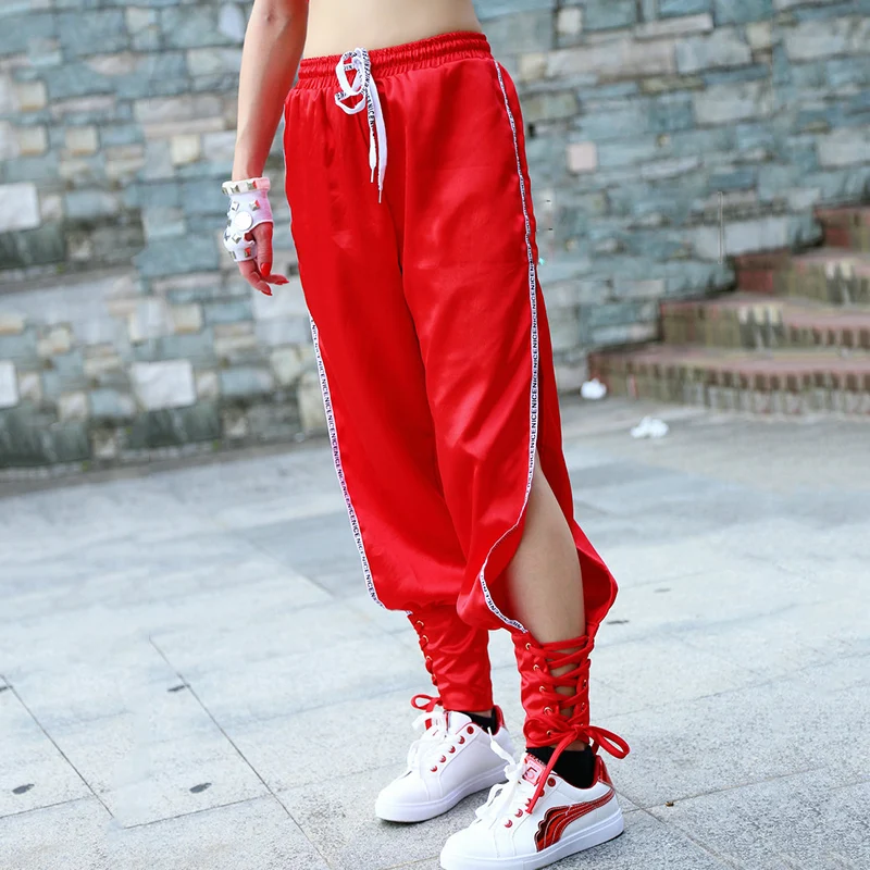 

Jazz Dance Costumes Bandage Pants Women Hip Hop Clothing Nightclub Singer Dj Trousers Street Dancewear Stage Rave Outfit DT1051