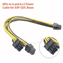 V8.0 EXP GDC Beast видео карта док-станция 6Pin до 6 и 6+ 2 кабель питания
