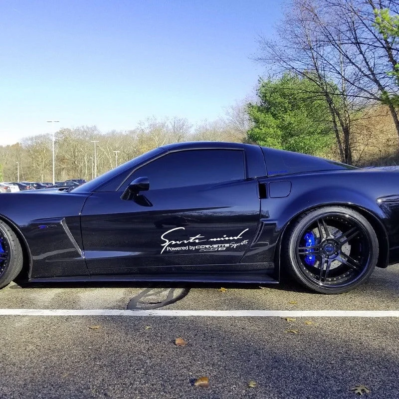 Для 2X несколько Цвет Спорт Разум Мощность для Corvette Z06 эмблемы виниловая наклейка