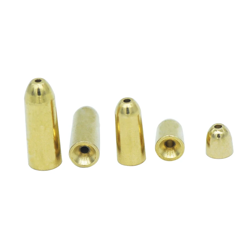 

50Pcs High Quality Assorted Bullet Shape 1.8 3.5 5 7 10g Weight Gold Copper Lead Sinker Kit Fishing Tackle Sinkers Pesca