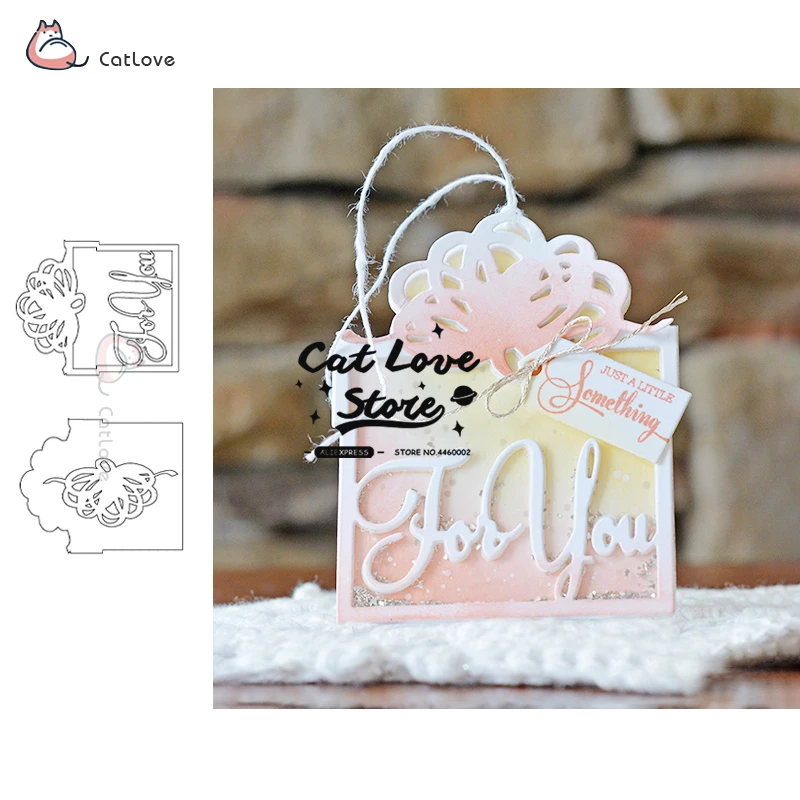 

For You Word Gift Metal Cutting Dies Stencils For DIY Scrapbooking Paper Card Decorative Craft Dies Embossing Die Cuts New 2019