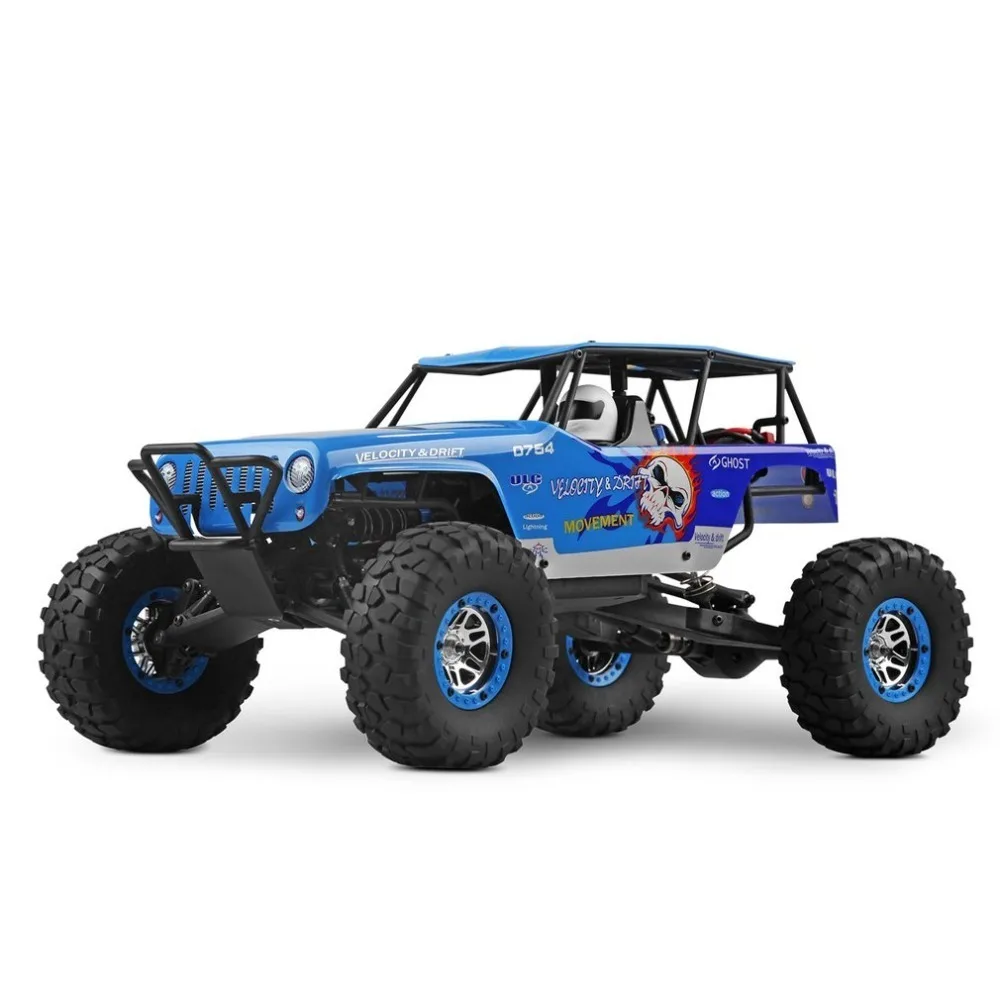 

10428-A RC Car 4WD Electric Rock Climbing Crawler Desert Truck Off-Road Buggy Brushed Vehicle RTR with 2.4GHz Radio Controller
