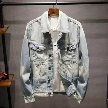 

2018 Fashion Jacket Spring New Jackets and Men's Jacket Casual Denim Jacket Men