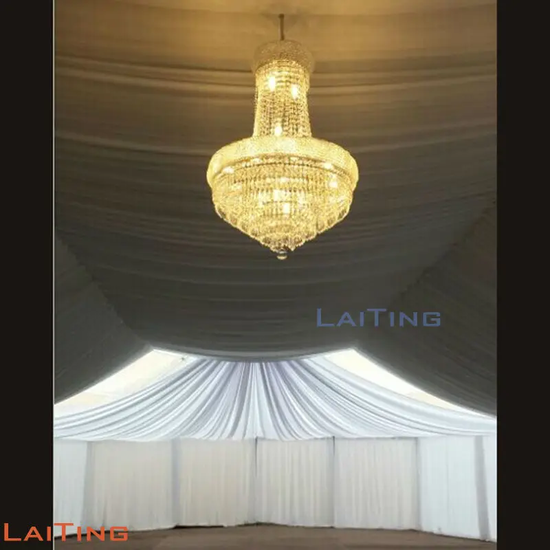Laiting Lighting Empire элегантная деревенская люстра золотистая прозрачная K9 хрустальная