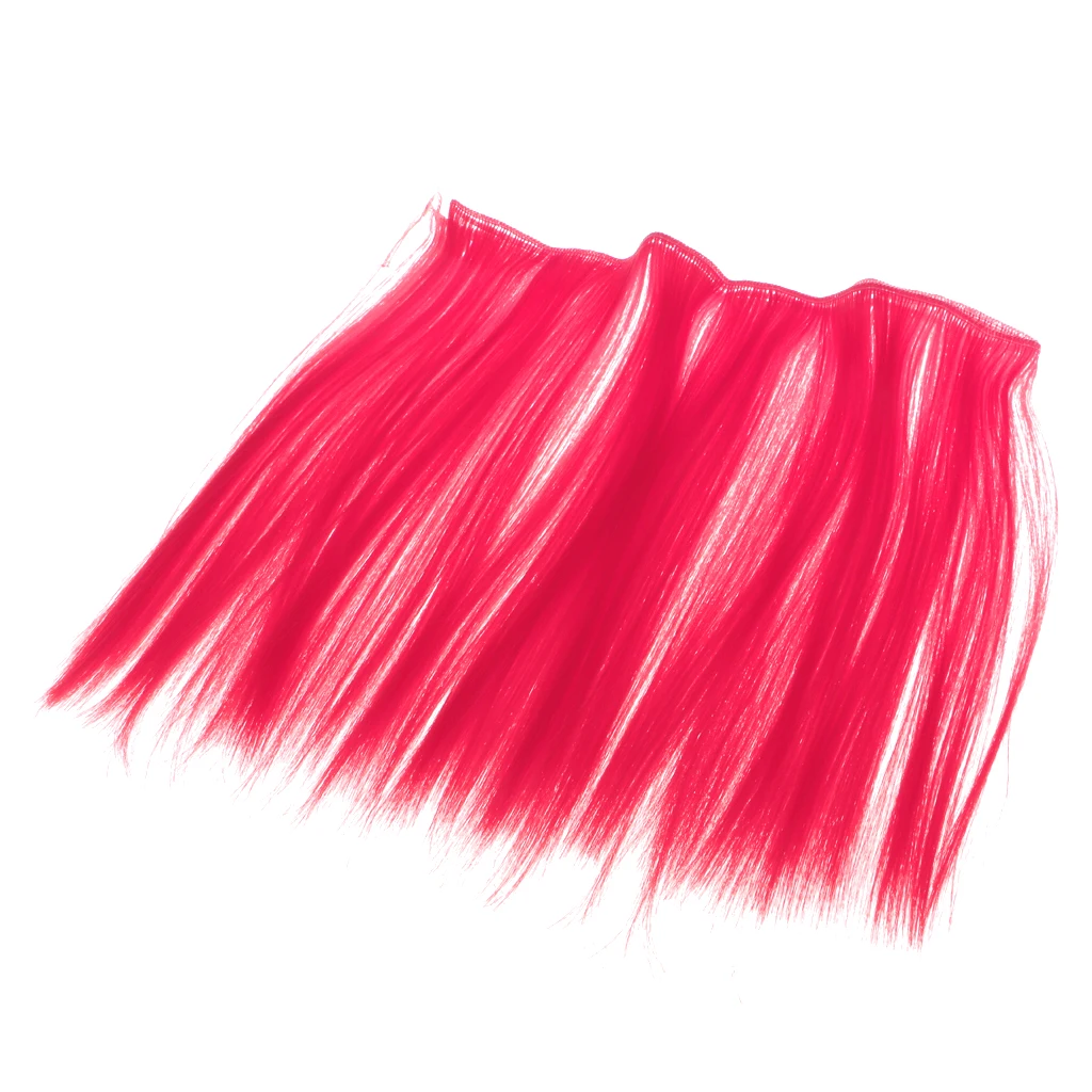 25x100cm Doll Wig Colorful Straight Long Hair Hair Extensions Wig DIY&Repair Accessory Fit for All Girl Dolls Making 8 Colors 