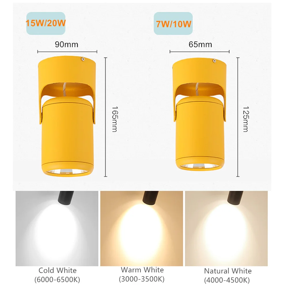 [DBF] Macaron поверхностное Монтируемое потолочное освещение лампы 7 Вт 10 Вт 15 Вт 20 Вт без выреза светодиодный потолочный Точечный светильник для кухни гостиной Декор