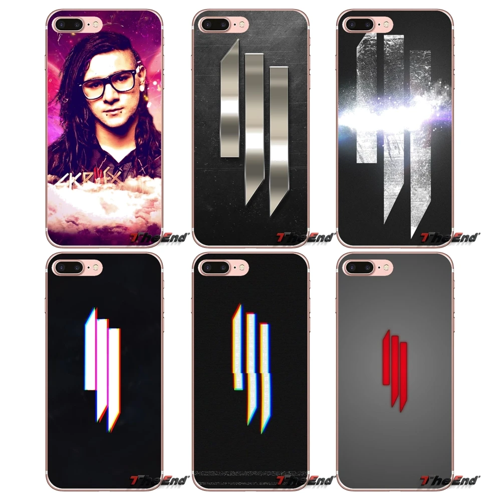 Skrillex с музыкальным логотипом TPU Мягкий силиконовый чехол для iPhone X 4 4S 5 5S 5C SE 6 S 7 8