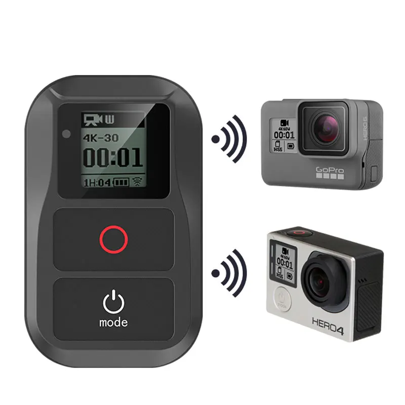 Новые аксессуары Go Pro hero 7 GoPro беспроводной WiFi Пульт дистанционного управления+ Радиоуправляемый зарядный кабель для GoPro hero 5 4 3 6 hero 7 Черная Камера