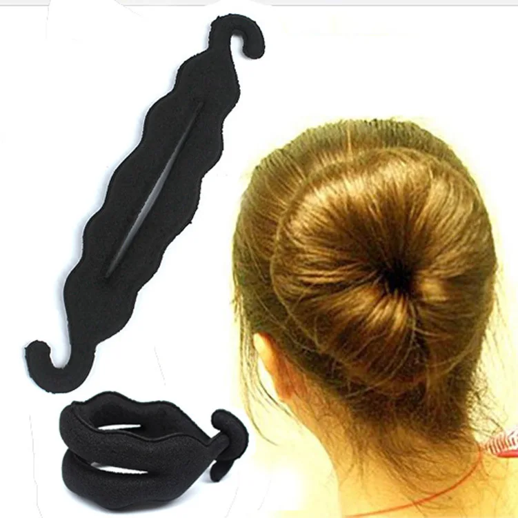 

1Pcs Women Magic Foam Sponge Styling Accessory Hair Braider Donut Quick Messy Bun Updo Hair Clip Hair Styling Tools