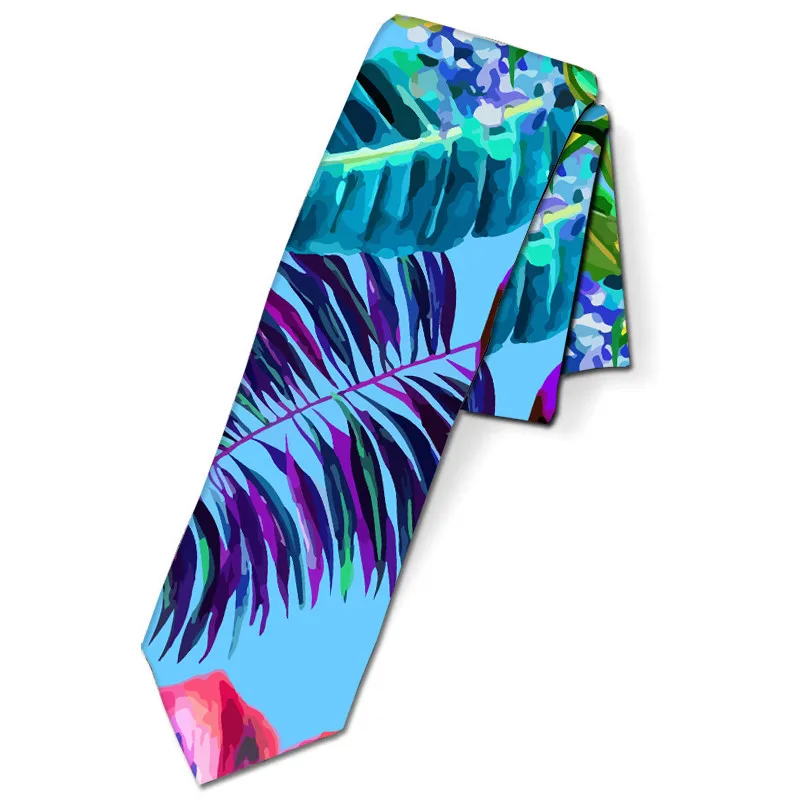 Официальный стандартный размер 8 см галстук из полиэстера креативный рисунок галстуки для мужчин вечерние свадебные красный череп гравата, тонкий галстук 8ZJQ-LD29 - Цвет: 01