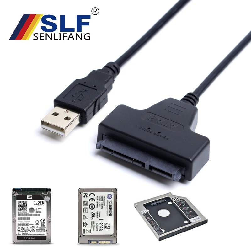 Адаптер 50 см для ПК ноутбука SATA2.0 SATA3.0 2 5 &quotHDD SDD драйвер жесткого диска конвертер