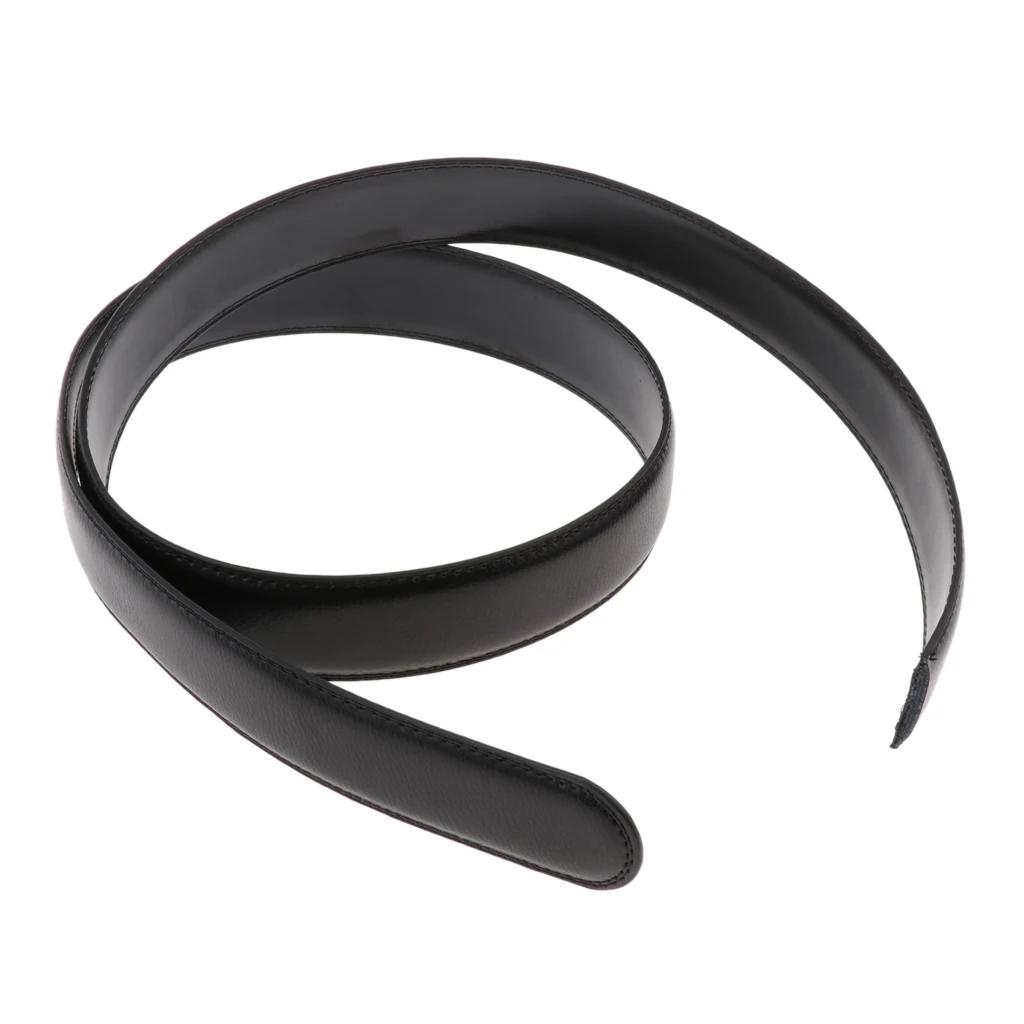 Men Leather Ratchet Belt Strap Only without Buckle Wide Strap 3.5cm Width