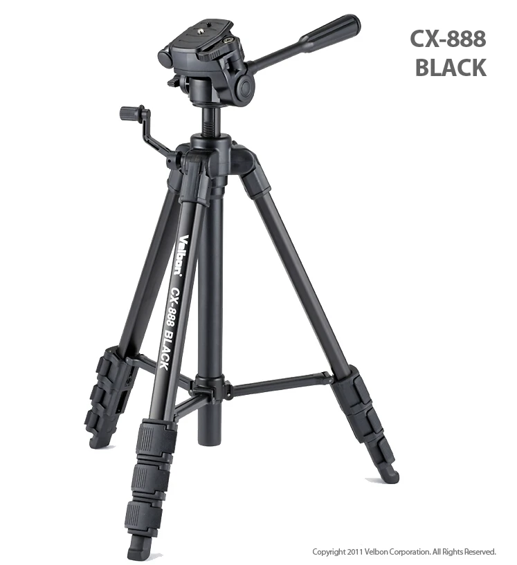 

Velbon CX-888 black Camera photo Tripod w/Panhead & QB-4W &Case 1450mm Load:2kg