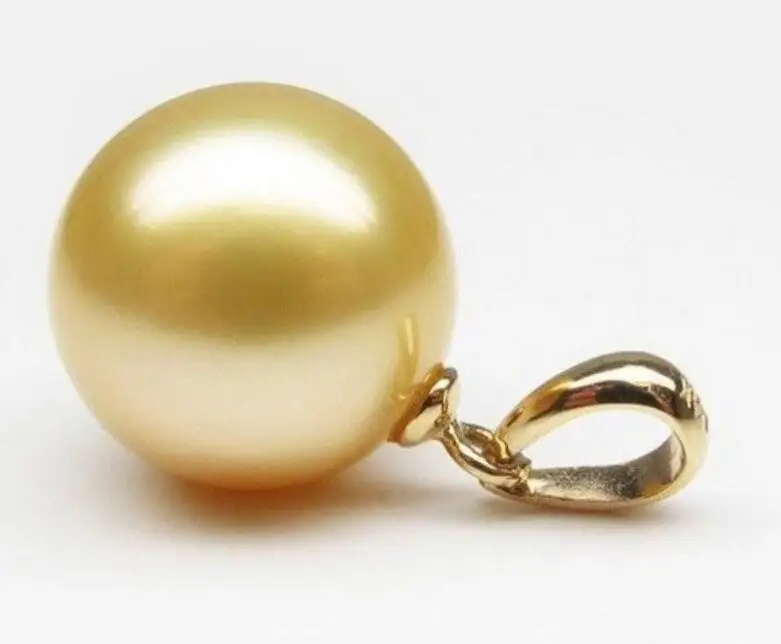 

Perfect Round 15-16 mm natural Shell Pearl necklace Pendant