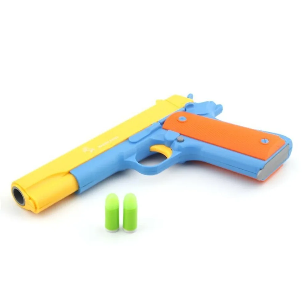Children's Pistol Toy Guns Soft Bullet Plastic Revolver Kids Outdoor Fun Game Shooter Toy Safety (3)