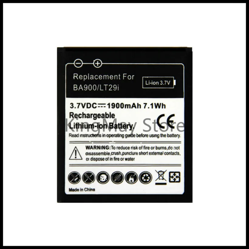 Аккумулятор для sony BA900 c1905 для sony Ericsson Xperia TX LT29i S36h C2105 E1 J L M C2104 C1904 C1905 ST26i аккумулятор ba900