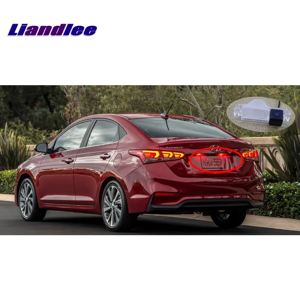 Камера заднего вида Liandlee для Hyundai Accent HC / Solaris Verna RV 2017 2018/камера парковки HD CCD с