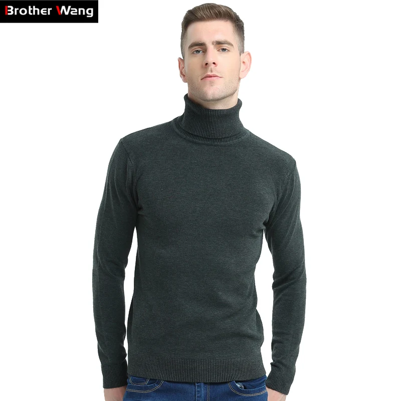 Brother Wang 2017 New Autumn Winter Brand Sweater Men's
