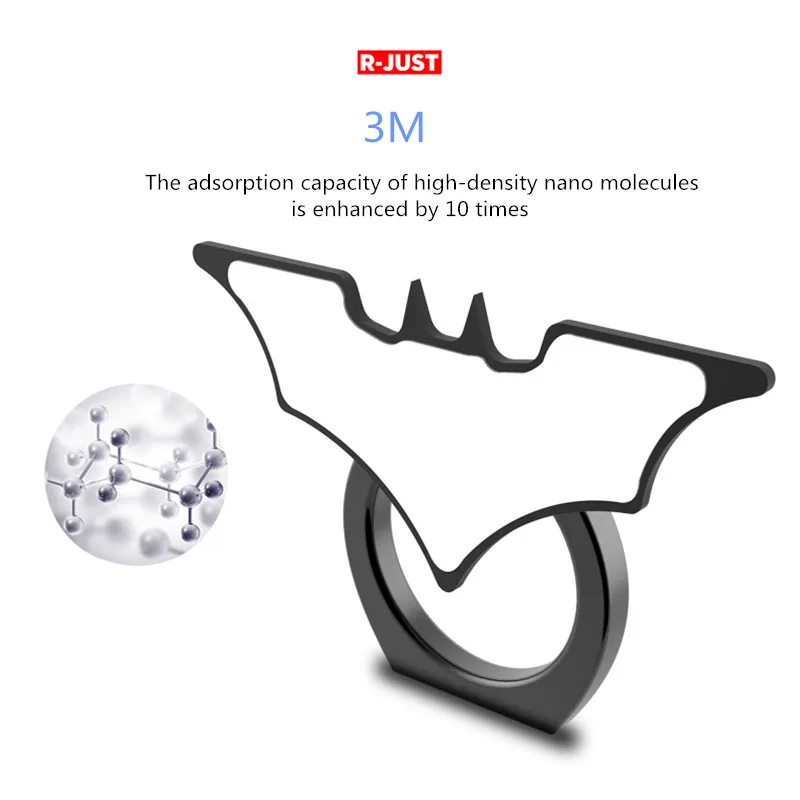 R-just Finger Ring Mobile Phone Universal Stand Holder For iPhone XS Max 7 iPad2 Samsung S8 for huawei xiaomi LG all Smart Phone