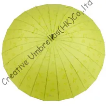 Стиль, 24 ребра прямой зонтик, градиент цвета зонты, постепенно меняющийся цвет, рифленые ребра зонтик