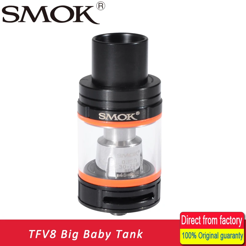 

100% Original Smok TFV8 Big Baby Atomizer 5ml Top Filling TFV8 Big Baby Beast Tank fit SMOK G-priv 200W Alien Box Mod kit