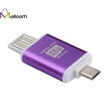 Malloom 3 шт. 2In1 Micro SD карты OTG Прямая флеш-диск USB 2,0 кард-ридер для samsung Galaxy Tab3 Note8 P5210 P5200