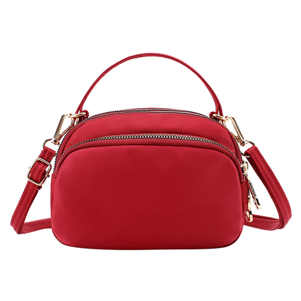 Waterproof Solid Handbags Women Fashion Solid Multifunction Single Shoulder Messenger Bags Totes Handle Bag High Quality - Color: B