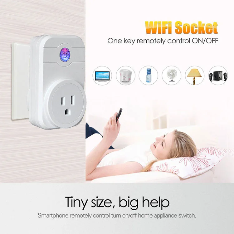 SW1 10A Wifi беспроводной переключатель US розетка английская домашняя Автоматизация