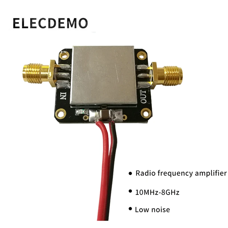 RF Amplifier Low Noise LNA Broadband 10M 8GHz Gain 12dB Gain Onboard Shield Cover 1