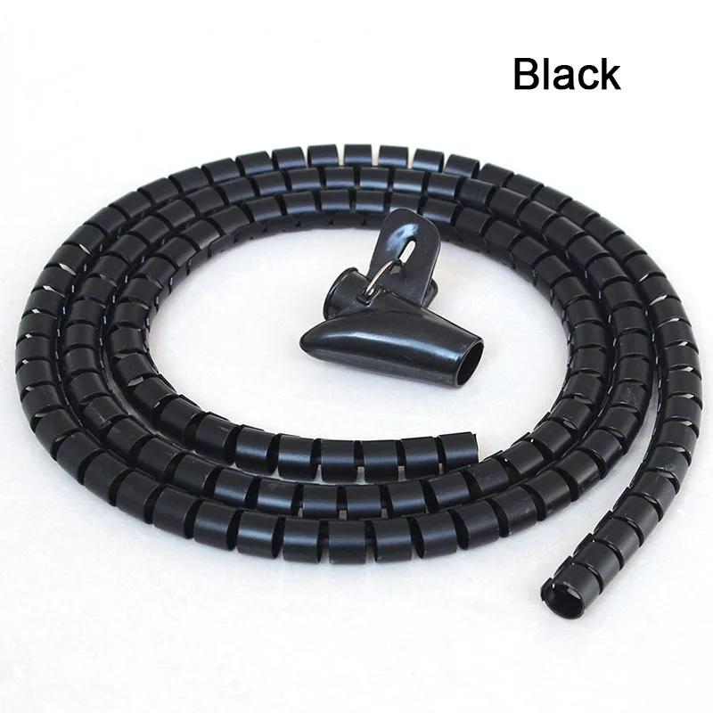 L1.5m D16/22/28mm Spiral Wire Organizer Wrap Tube Flexible ...