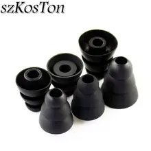 3 пары/6 пар мягких силиконовых подушек для ушей, накладки для наушников, сменные трехслойные накладки для ушей, колпачок для наушников