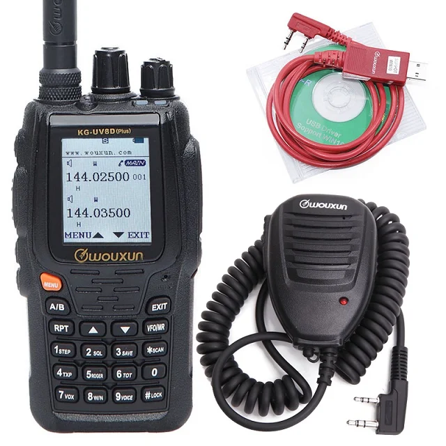 add 2 accessories Обновленная версия Wouxun KG-UV8D Plus перекрестный репитер рация УКВ двухдиапазонный любительский радиоприемник Дуплексный режим работы - Цвет: add 2 accessories