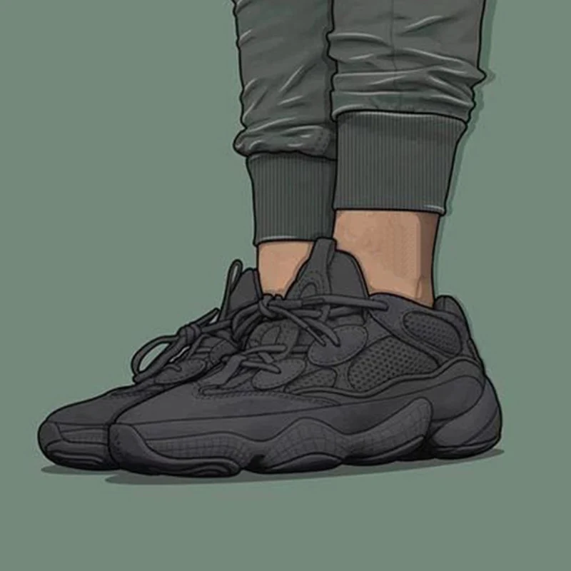 

Vintage Men Dad Sneakers 2018 Kanye Fashion West suede leather Breathable Men Casual Shoes Men Sneakers zapatos hombre#500