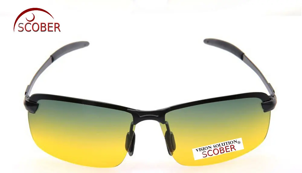 = SCOBER = магниевый алюминиевый сплав высокого класса день и ночь мужские и женские поляризованные солнцезащитные очки UV400 поляризованные солнцезащитные очки для вождения