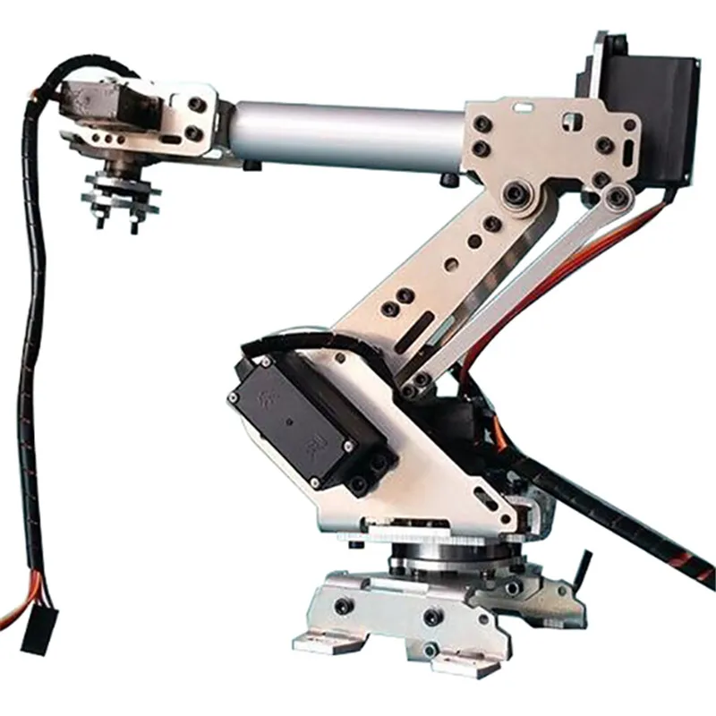 

Original KDX DIY 6DOF Aluminum Robot Arm 6 Axis Rotating Mechanical Robot Arm Kit With 6 PCS Servo