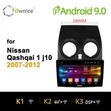 Ownice K1 K2 K3 Octa Core Android 9.0 Auto radio stereo per Nissan Qashqai 2007 2009 2010 2011 2012 dvd GPS lettore 32G 4G LTE