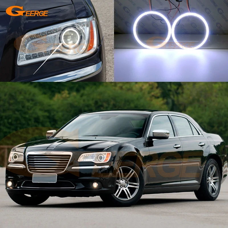 For Chrysler 300 2011 2012 2013 2014 HALOGEN headlight Excellent angel