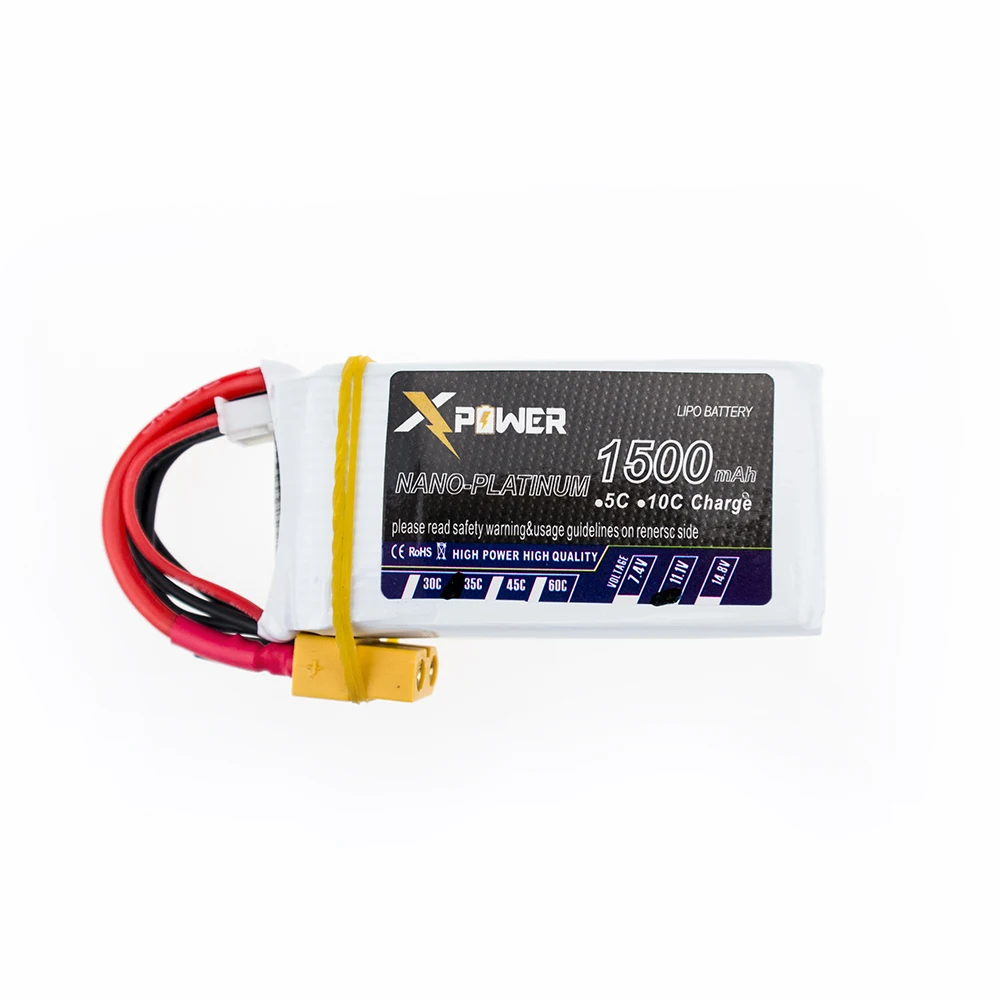 1 шт. 3S 11 В 1500 мАч 35C Lipo аккумулятор XT60/ T Разъем для RC автомобиля WLtoys V950 Skylark мини