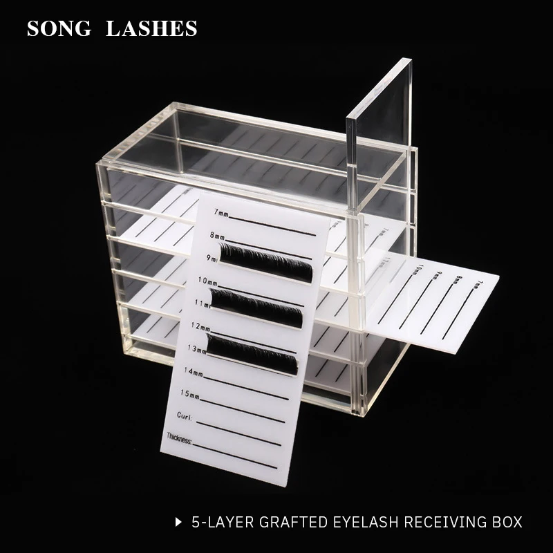 

Eyelash Extension Storage Box Eyelash Extension Organizer Acrylic Lash Plate Storage Organizer Holder Eyelash Extension Tools