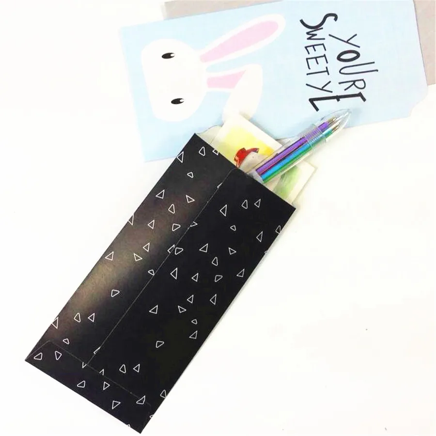 5 шт./лот милый кролик мини бумажный конверт милые дети Diy цветные бумажные Конверты Сумки для карт Материал Escolar