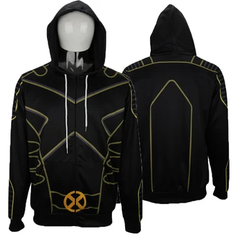 

New X-Men The Gifted Hoodies Cosplay Costume Men Adult Jacket Sweatershirts Man Outfit Coat DC Movies Halloween Party Prop