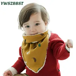 Зимние теплые хлопковые детские нагрудники для мальчиков Детский шарф детский Воротник Бандана нагрудники для маленьких девочек банданы
