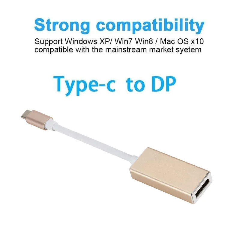 Type-C для DP кабель-адаптер USB 3,1 для отображения порта Компьютерные аксессуары EM88