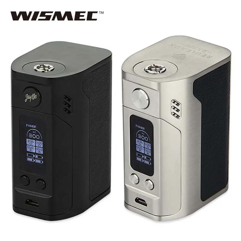 Electronic Cigarette WISMEC Reuleaux RX300 TC Vaping Mod 300W wismec rx300 Box Mod VW/TC Modes Mod Vs RX2/3 Mod 100% Original original wismec rx2 3 mod augvape merlin mini tank 2ml rta atomizer vaping 200w rx23 tc box mod e cig vaping vs smok alien kit
