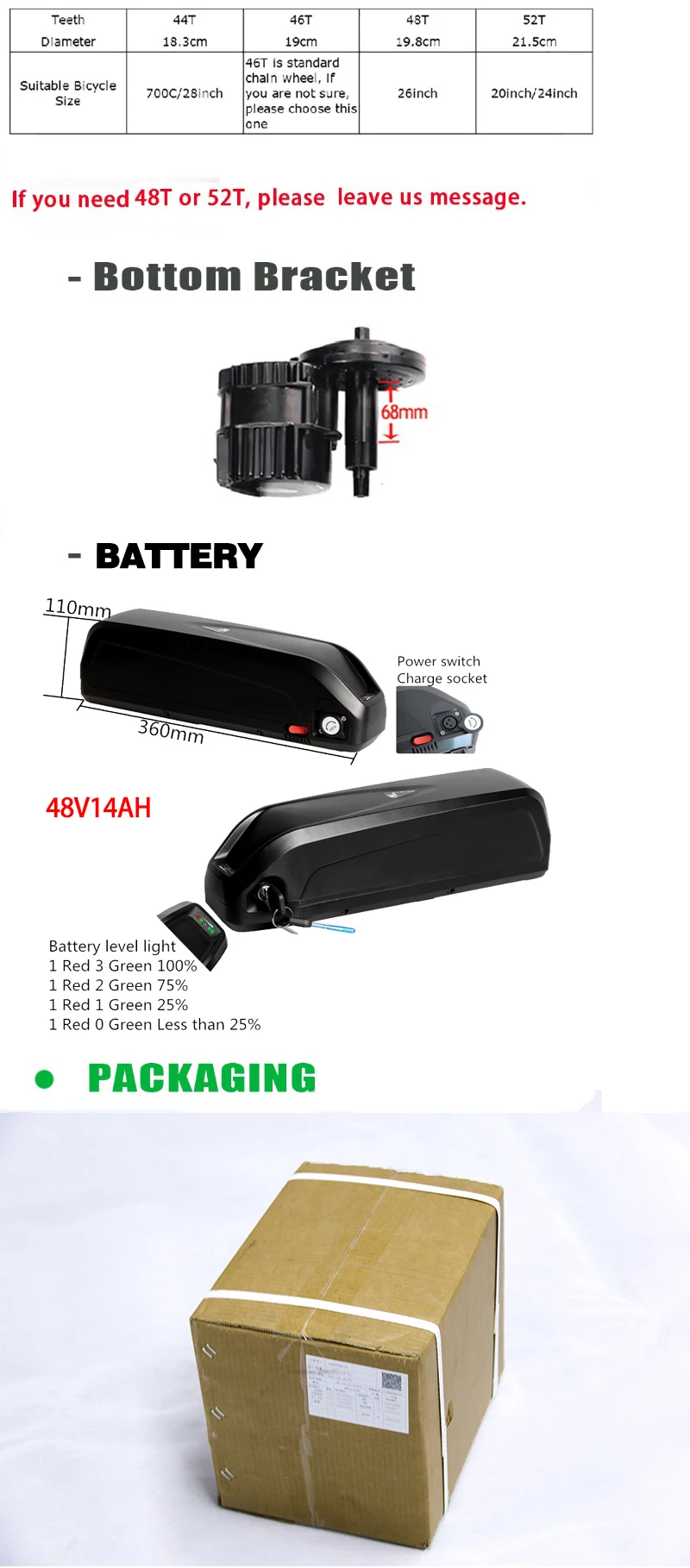 Perfect NEW version 48V 500W bafang central motor mid drive powerful motor kit electric bicycles ebike motor conversion kit 5