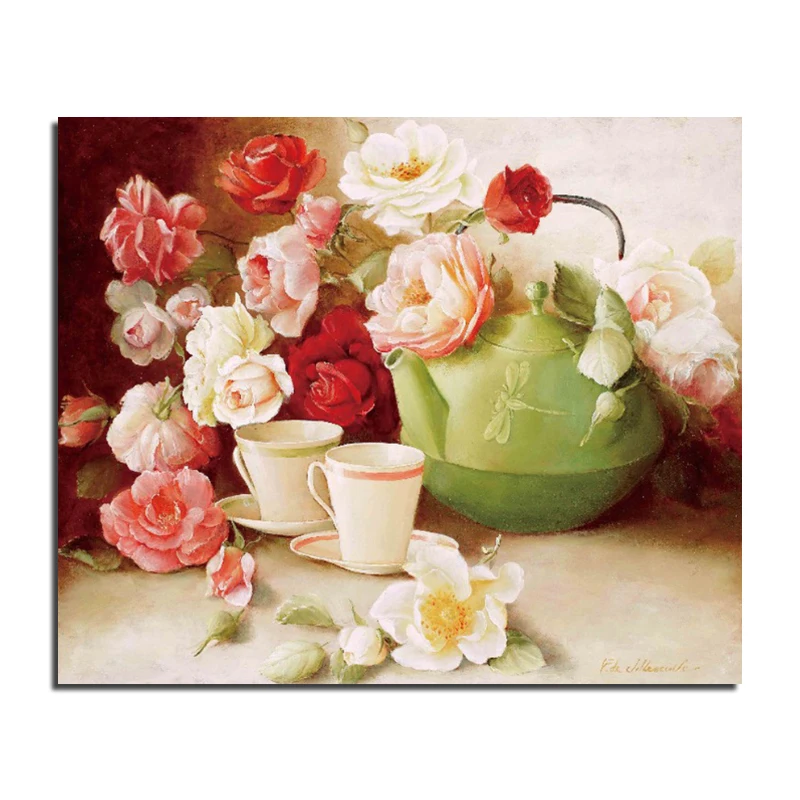 

DIY Diamond Embroidery flower 50x60 5D Diamond Painting Cross Stitch Mosaic Pattern Full Square Rhinestone Home Decor