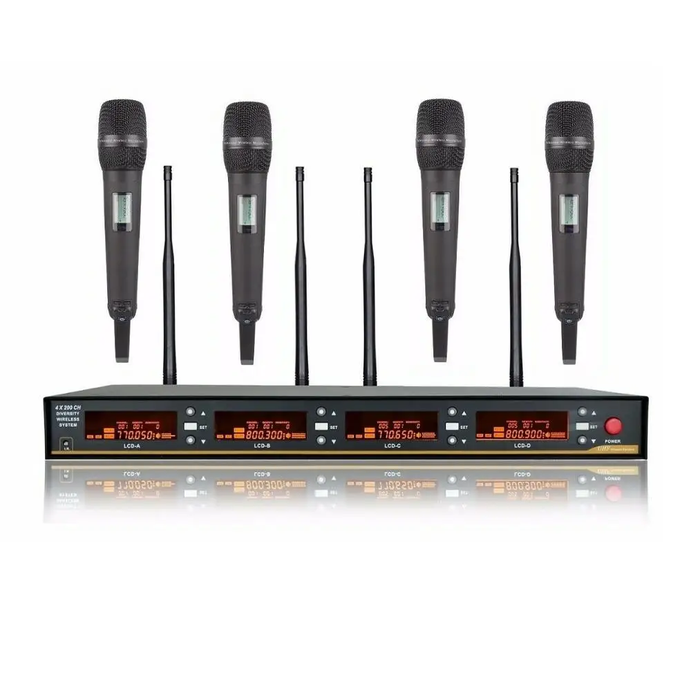 Беспроводная микрофонная система UHF 4x100 каналов для Sennheiser SKM9000 ручные