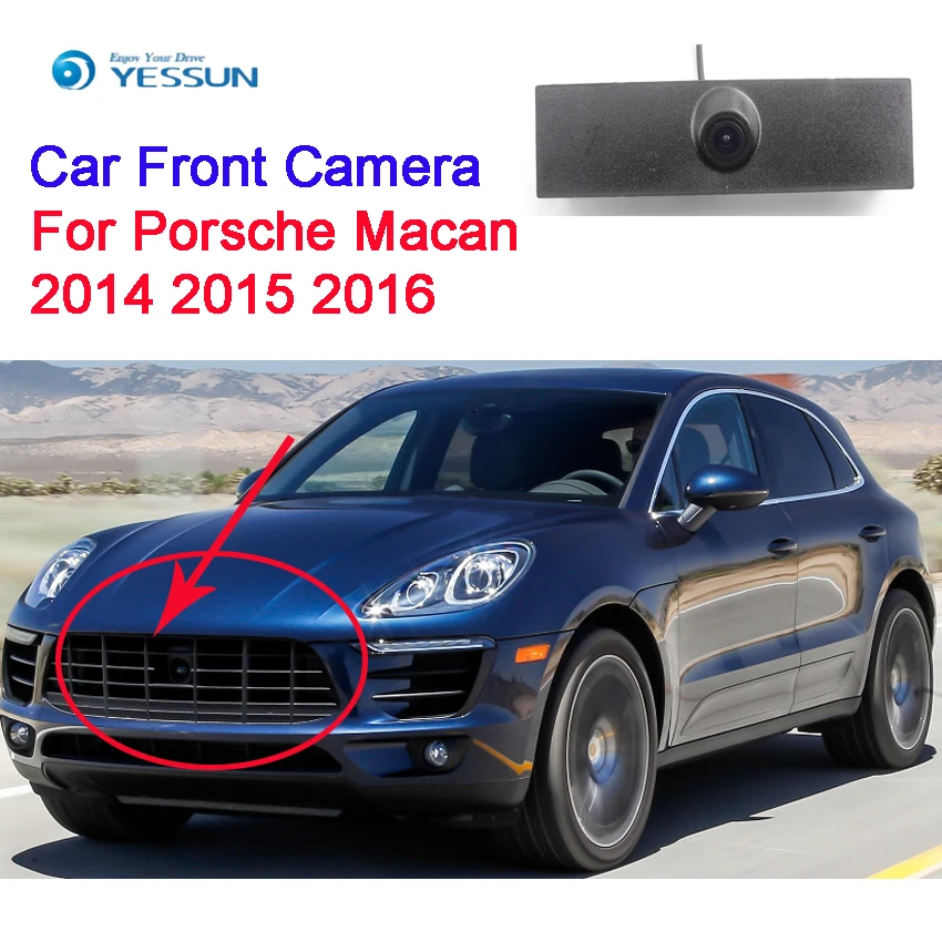

YESSUN CCD Car Front Emblem Camera Logo View Camera For Porsche Macan 2014 2015 2016 4S shop high quality car hd Front Camera