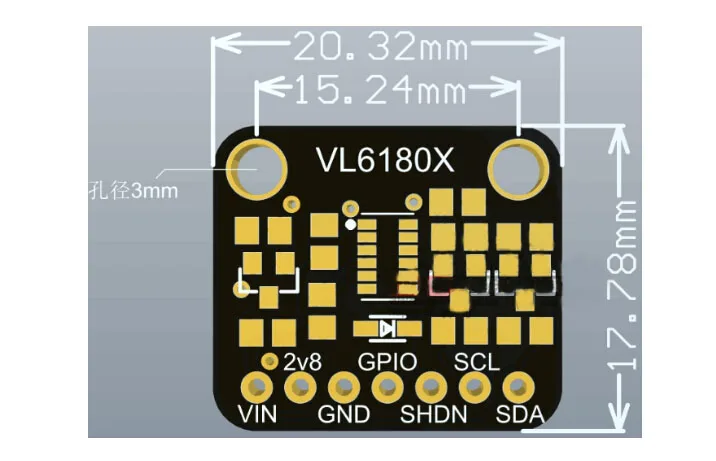 VL6180 VL6180X дальномер оптический диапазон сенсор модуль для Arduino IEC интерфейс 3,3 В 5 в ИК излучатель окружающий светильник TOF